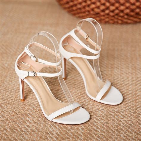 white chanel sandals replica|white strappy heeled sandals.